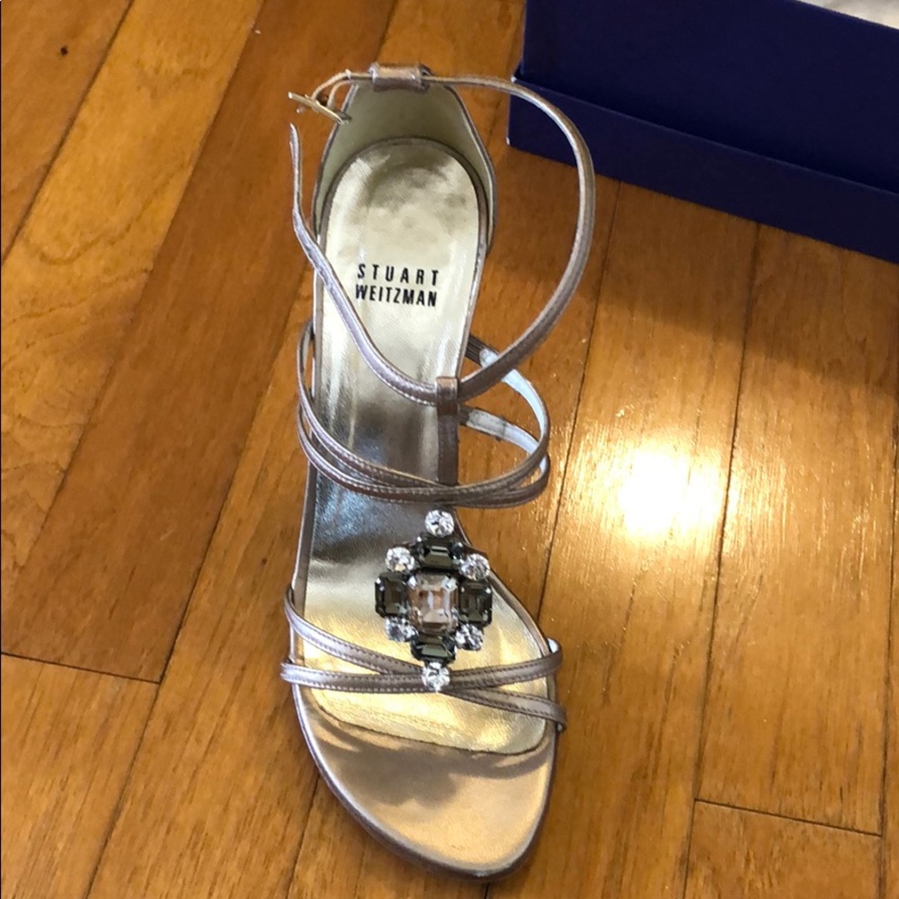 Stuart weitzman crystal heels size 6.5